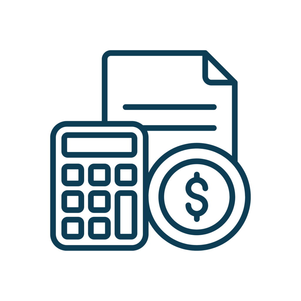 Calculator and finance icon